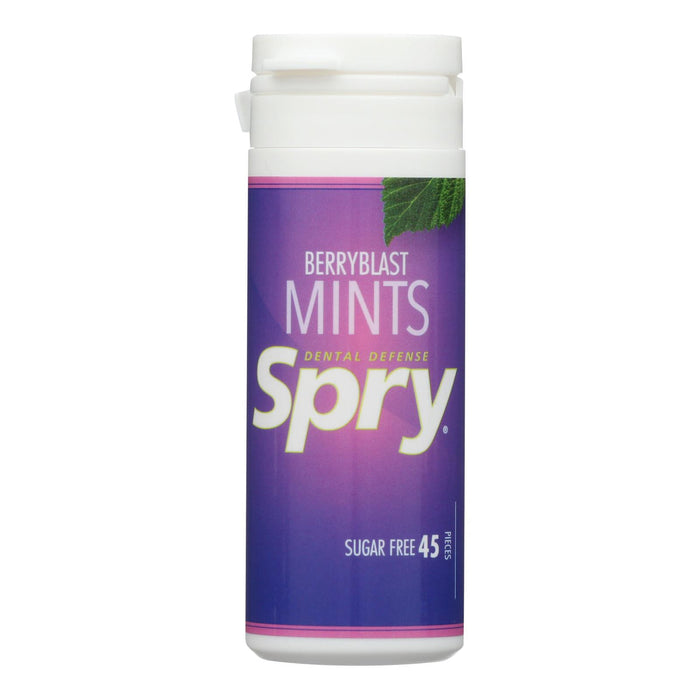 Spry Xylitol Mints, Natural Berry Blast, 45ct