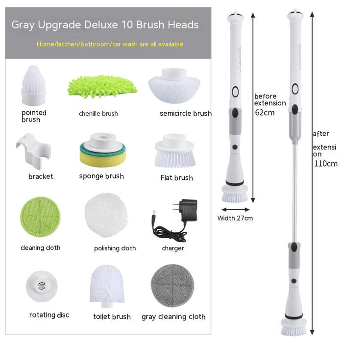 Household Kitchen Tile Cordless Power Cleaning Brush