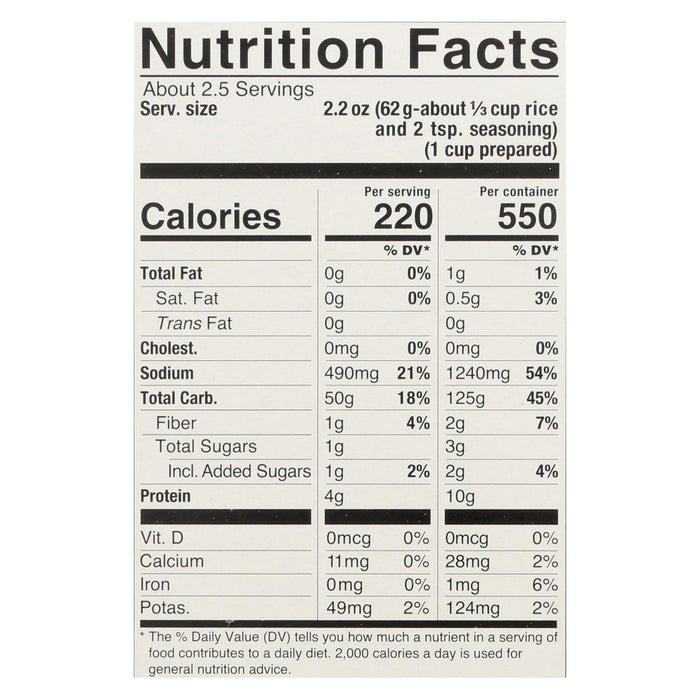 Lundberg Family Farms - Rice And Seasoning Mix - Cilantro Lime - Case Of 6 - 5.50 Oz