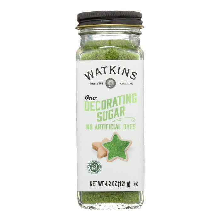 Watkins - Decorating Sugar Green - Case Of 3-4.2 Oz.
