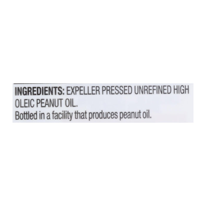Spectrum Naturals Unrefined Peanut Oil - Case Of 12 - 16 Fl Oz.
