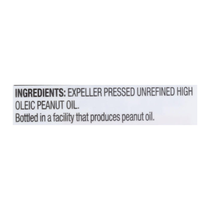 Spectrum Naturals Unrefined Peanut Oil - Case Of 12 - 16 Fl Oz