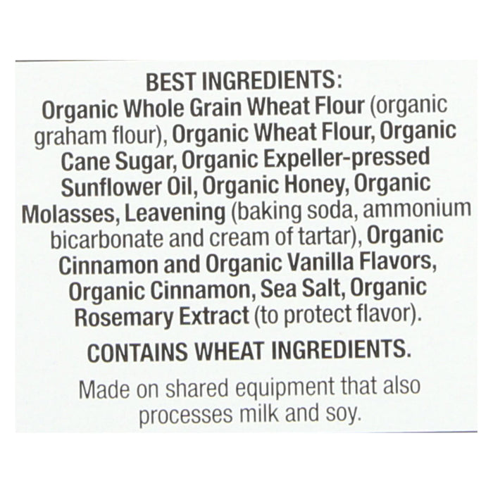 Annie's Homegrown Organic Cinnamon Graham Crackers -Case Of 12 - 14.4 Oz.