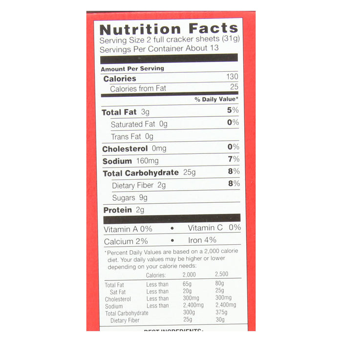 Annie's Homegrown Organic Cinnamon Graham Crackers - Case Of 12 - 14.4 Oz