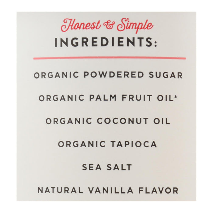 Miss Jones Baking Organic Frosting - Vanilla Buttercream - Case Of 6 - 320 Gram.