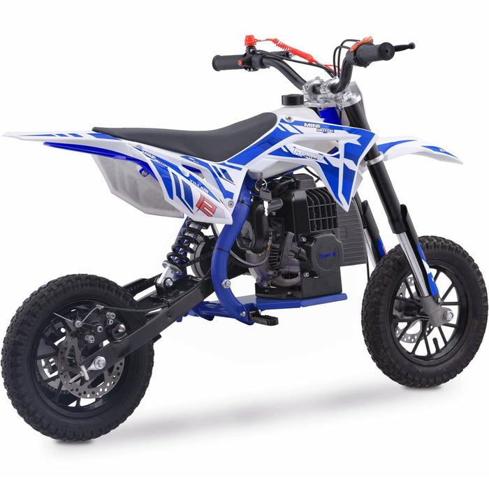 Mototec Villain 52cc 2-stroke Kids Gas Dirt Bike Blue.