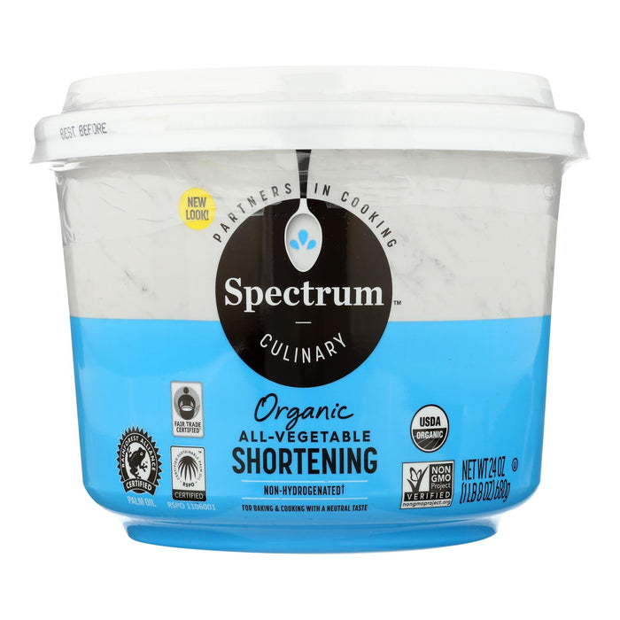 Spectrum Naturals Organic Shortening - Case Of 12 - 24 Oz