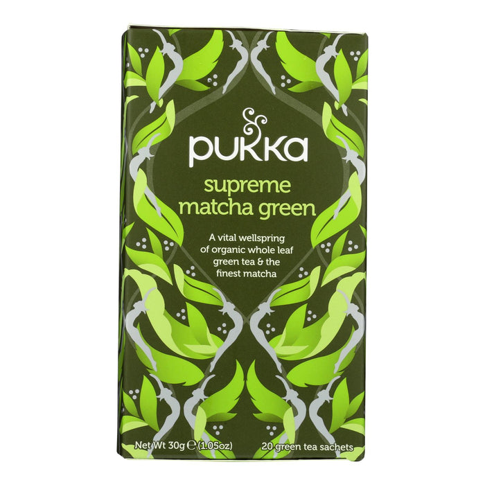 Pukka -Tea Organic Supreme Matcha Green - Case Of 4-20 Bags