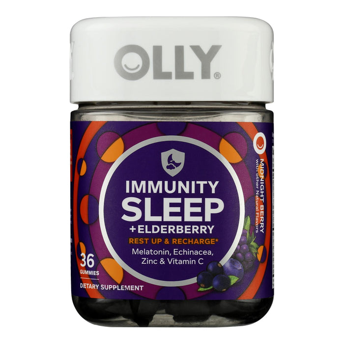 Olly -Supplement Immune Sleep Elderberry - Case Of 3-36 Count
