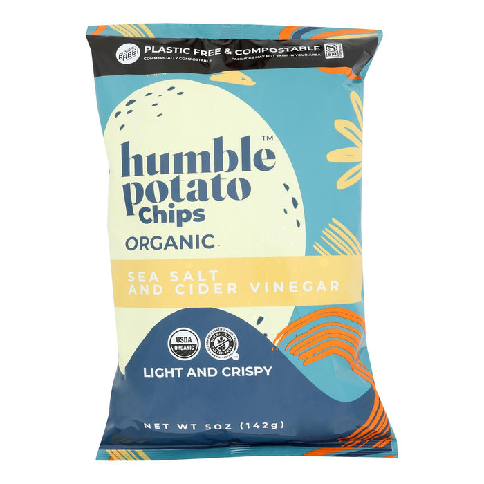 Humble Potato Chips -Chips Pot Sea Salt Cdrvngr - Case Of 12-5 Oz