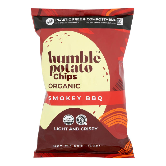 Humble Potato Chips -Chips Potato Smokey Bbq - Case Of 12-5 Oz