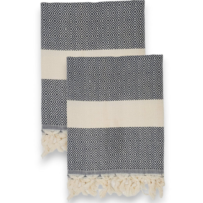 Turkish Hand Towels for Bathroom and Kitchen   Quick Dry Highly Absorbent Eco Friendly Turkish Cotton Kitchen Towels Bathroom Hand Towels Turkish Tea Towels   Decorative Hand Towels Set of 2