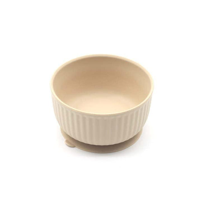 Silicone non slip small pet watering bowl cat food bowl dog feeding bowl kitten feeding bowl (Ivory)