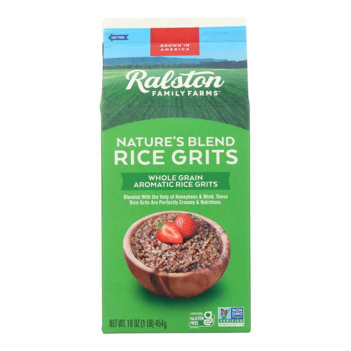 Ralston Family Farms -Rice Grits Nature's Blend - Case Of 6-16 Oz