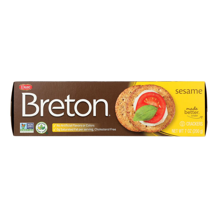 Breton/dare - Crackers Sesame - Case Of 12-7 Oz.