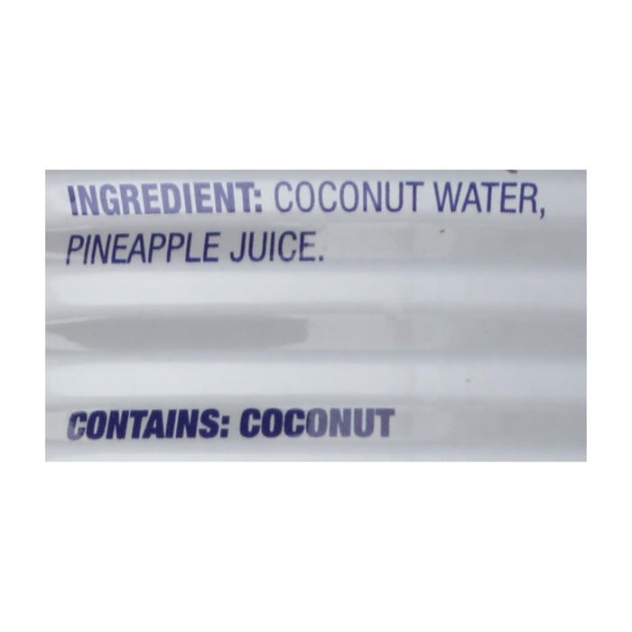 C2o Coconut Water With Pineapple Juice And Coconut Pulp  - Case Of 12 - 17.5 Fz.