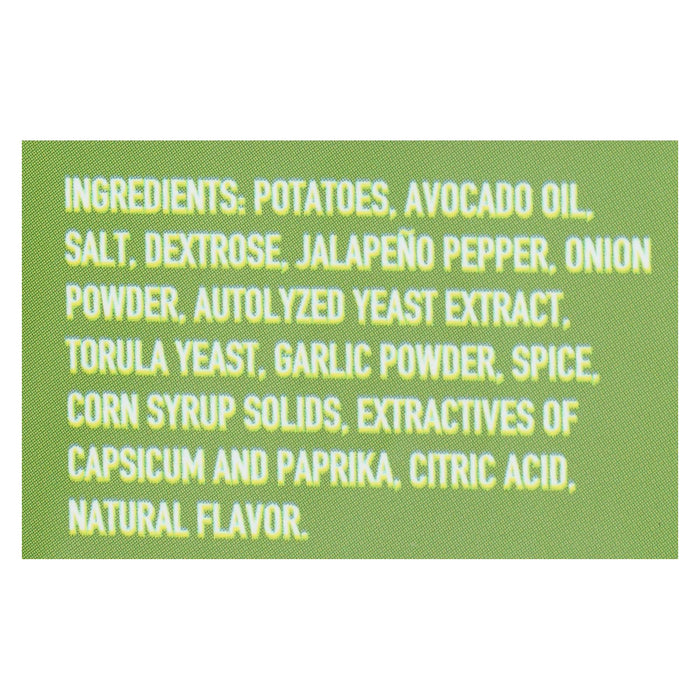 Boulder Canyon -Kettle Chips - Avocado Oil Jalapeno - Case Of 12 - 5.25 Oz.