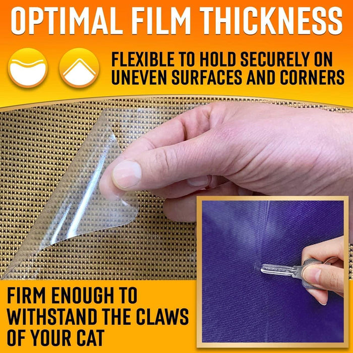 Heavy Duty Cat Scratch Deterrent Furniture Protectors for Sofa Doors Clear Couch Protectors from Cats Scratching Anti Cat Scratch Tape Guards 20 Sheets