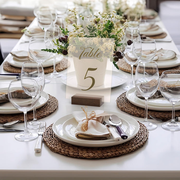 12 Pack Wood Place Card Holder   Small Place Card Holders for Table   Brown Table Number Holders for Wedding   Table Sign Holders   Picture   Wooden Photo Holders for Tables   Mini Place Card Stands