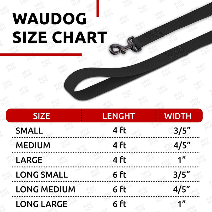 Waterproof Dog Leash 4 Ft   6 Ft   Anti Slip Dog Leash for Large Dogs Small and Medium Dogs   Heavy Duty Dog Leash with Water and Dirt Resistant   Long Or Short Dog Leashes for Boy & Girl Dogs
