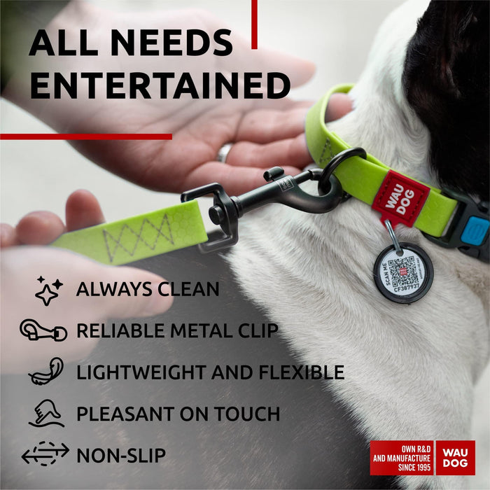 WAUDOG Waterproof Dog Leash 4 Ft   6 Ft   Anti Slip Dog Leash for Large Dogs Small and Medium Dogs   Heavy Duty Dog Leash with Water and Dirt Resistant   Long Or Short Dog Leashes for Boy & Girl Dogs