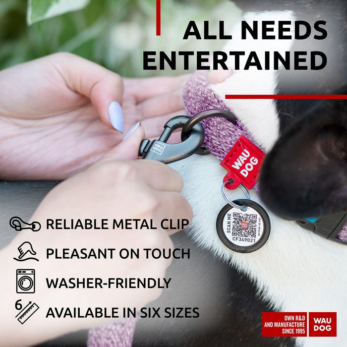 WAUDOG Recycled Cotton Dog Leash 6 Ft   10 Ft Eco Friendly Collar for Small Medium & Large Dogs   Reflective Dog Leash for Medium Dogs   Strong Leashes for Large Breed Dogs Puppy Leash for Small Dogs