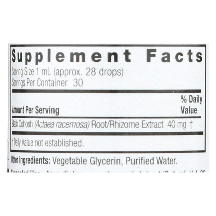 Nature's Answer - Black Cohosh Root Alcohol Free - 1 Fl Oz.