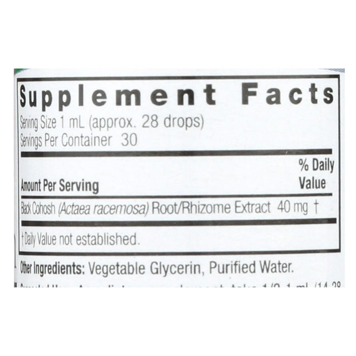 Nature's Answer - Black Cohosh Root Alcohol Free - 1 Fl Oz.