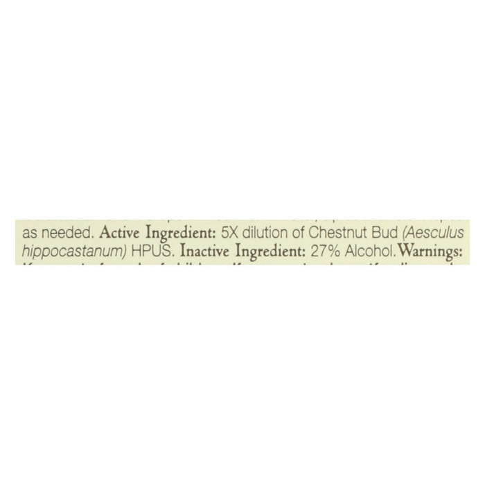 Bach Flower Remedies Essences Chestnut Bud - 0.7 Fl Oz.
