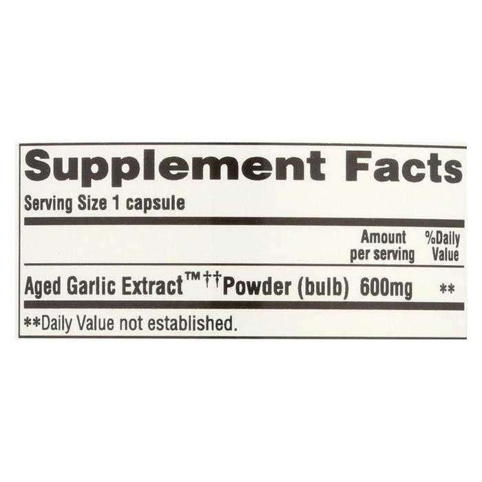 Kyolic - Aged Garlic Extract Cardiovascular Extra Strength Reserve - 60 Capsules.