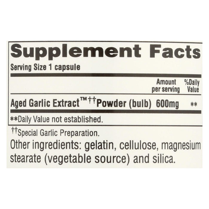 Kyolic - Aged Garlic Extract Cardiovascular Extra Strength Reserve - 60 Capsules.