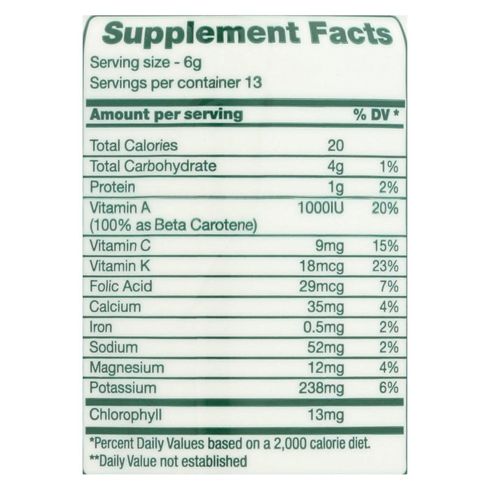 Green Foods Dr Hagiwara Green Magma Barley Grass Juice Powder - 2.8 Oz.