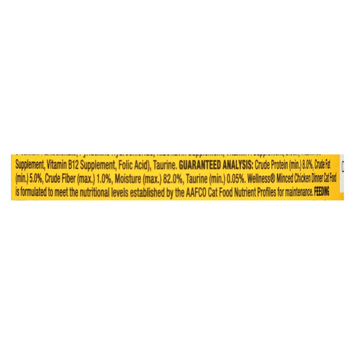 Wellness Pet Products Cat Food - Chicken Dinner - Case Of 24 - 3 Oz