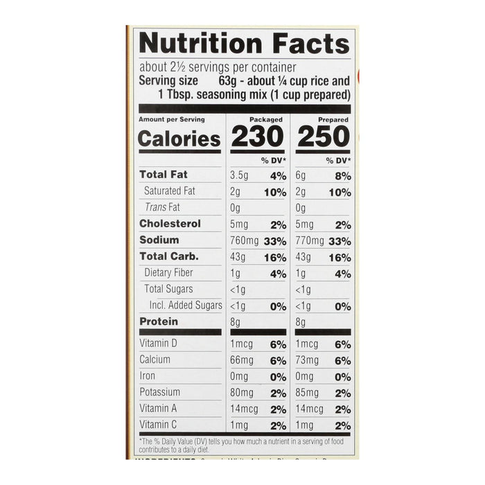 Lundberg Family Farms Organic Risotto - Creamy Parmesan - Case Of 6 - 5.5 Oz.