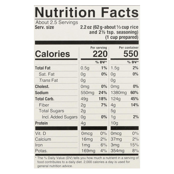 Lundberg Family Farms - Rice And Seasoning Mix -Spanish Style - Case Of 6 - 5.50 Oz.