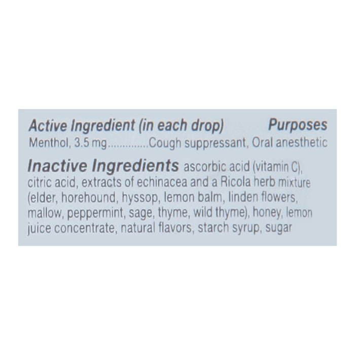 Ricola - Cough Drop Ech Honey Lemon - Case Of 8- 19 Ct