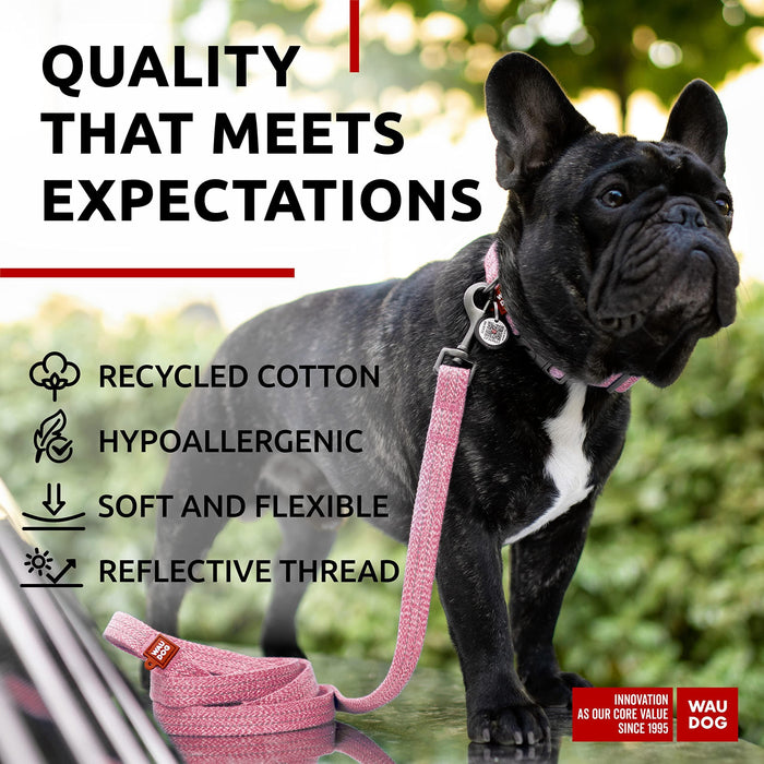 Recycled Cotton Dog Leash 6 Ft   10 Ft Eco Friendly Collar for Small Medium & Large Dogs   Reflective Dog Leash for Medium Dogs   Strong Leashes for Large Breed Dogs Puppy Leash for Small Dogs