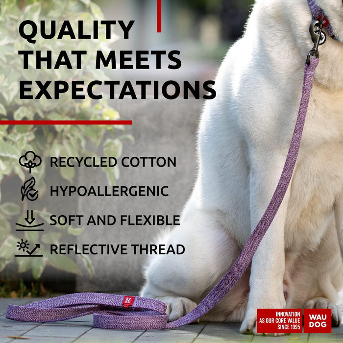 Recycled Cotton Dog Leash 6 Ft   10 Ft Eco Friendly Collar for Small Medium & Large Dogs   Reflective Dog Leash for Medium Dogs   Strong Leashes for Large Breed Dogs Puppy Leash for Small Dogs