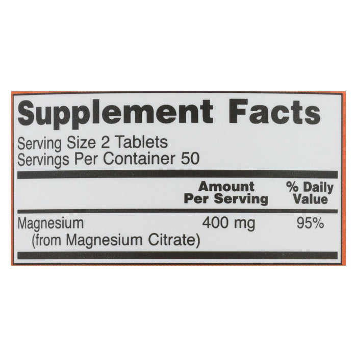 Now Foods - Magnesium Citrate - 1 Each- 100 Tab