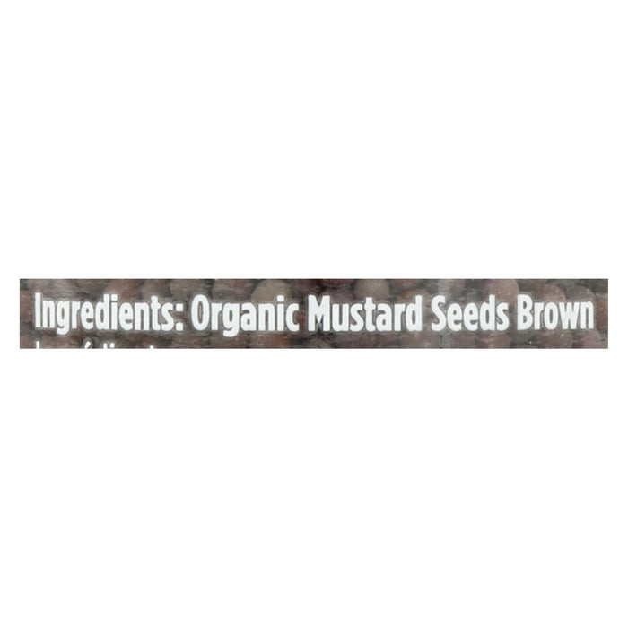 Spicely Organics - Organic Mustard Seed - Brown - Case Of 3 - 2.4 Oz.