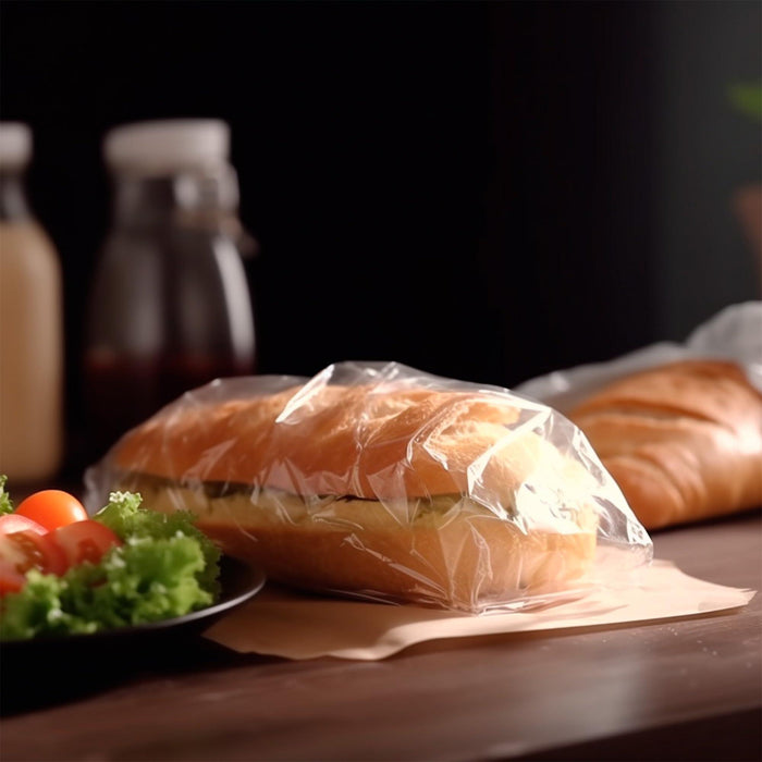 Fold Top Plastic Sandwich Bags 6.75 x 6.75 Inches. Pack of 2000 Clear Plastic Sandwich Baggies with Flip Top Closure. 0.36 Mil Thick Polyethylene Waterproof Sandwich Bags Fold Over