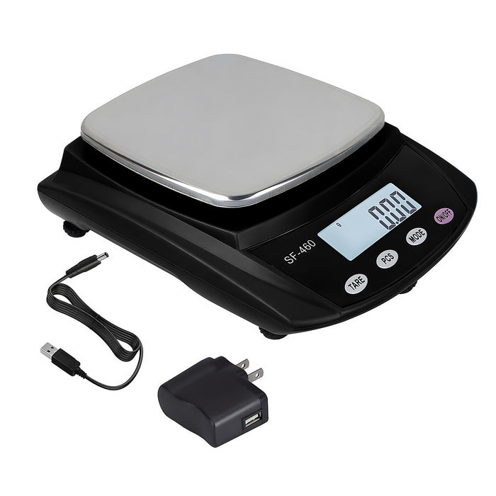 Ounce Carat and Gram Scale 0.01g Accuracy Digital Balance Laboratory Scales Scientific Scale Lab Balance 600g   USB Charger and AC DC Adapter Included