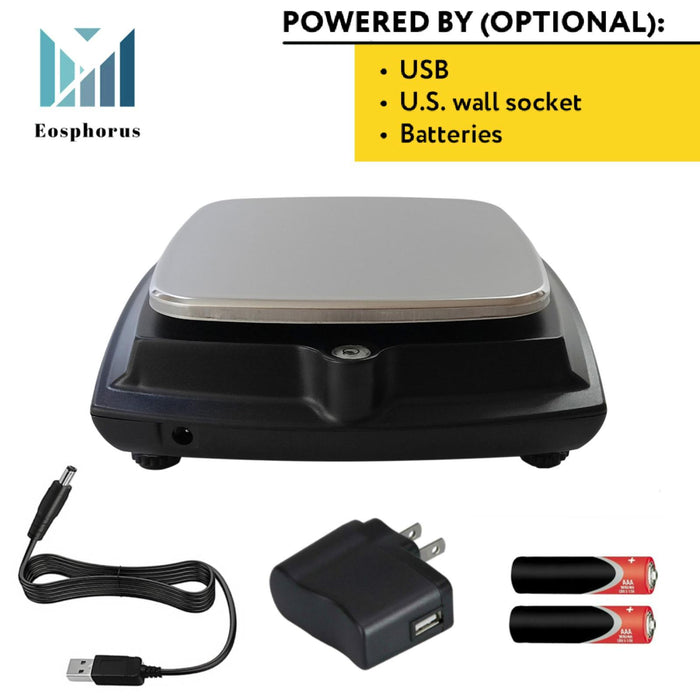 Ounce Carat and Gram Scale 0.01g Accuracy Digital Balance Laboratory Scales Scientific Scale Lab Balance 600g   USB Charger and AC DC Adapter Included