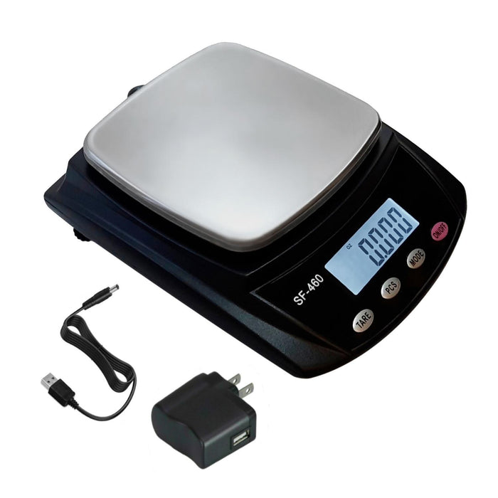 Ounce Carat and Gram Scale 0.01g Accuracy Digital Balance Laboratory Scales Scientific Scale Lab Balance 600g   USB Charger and AC DC Adapter Included