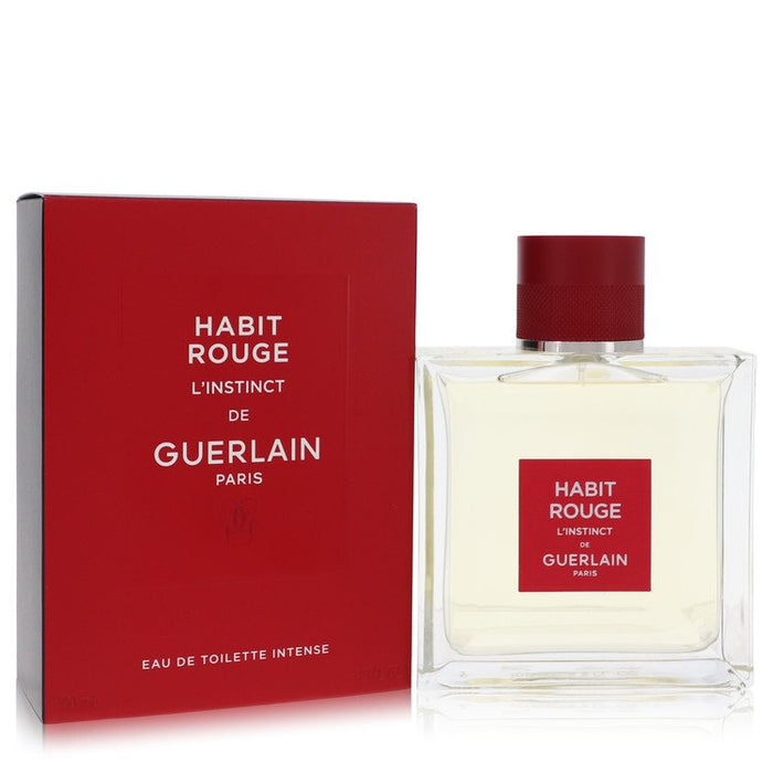 Habit Rouge L'instinct by Guerlain Eau De Toilette Intense Spray oz for Men