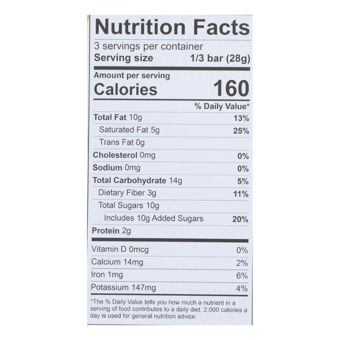 Theo Chocolate - Bar Coffee Toffee 70% - Case Of 12 - 3 Oz.