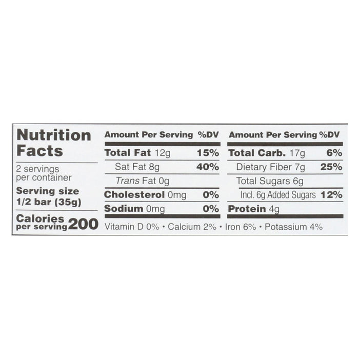 Taza Chocolate Stone Ground Organic Dark Chocolate Bar -Cacao Crunch - Case Of 10 - 2.5 Oz.