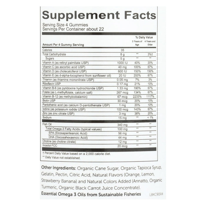 Smartypants Gummy Vitamin - Multi - Kid Complex - 90 Count.