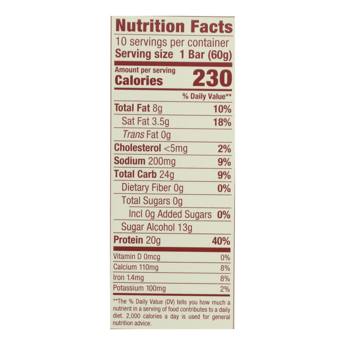 Think Products Thin Bar - White Chocolate - Case Of 10 - 2.1 Oz.