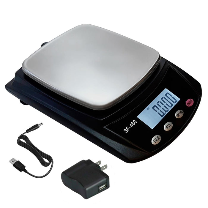 Ounce Carat and Gram Scale 0.01g Accuracy Digital Balance Laboratory Scales Scientific Scale Lab Balance 600g   USB Charger and AC DC Adapter Included